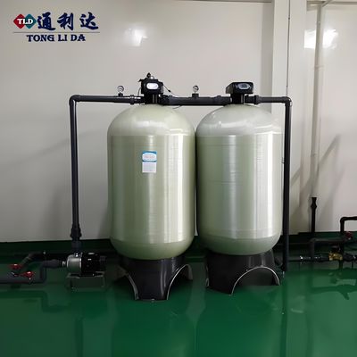 FRP 1-15 MT Quartz Sand Filter Remove Suspended Matter / Sediment / Impurities